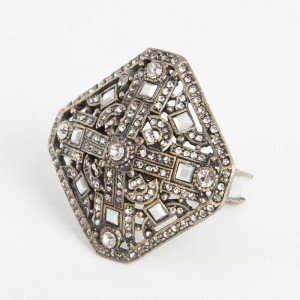 Saro Royal Deco Style Napkin Ring SARO3090
